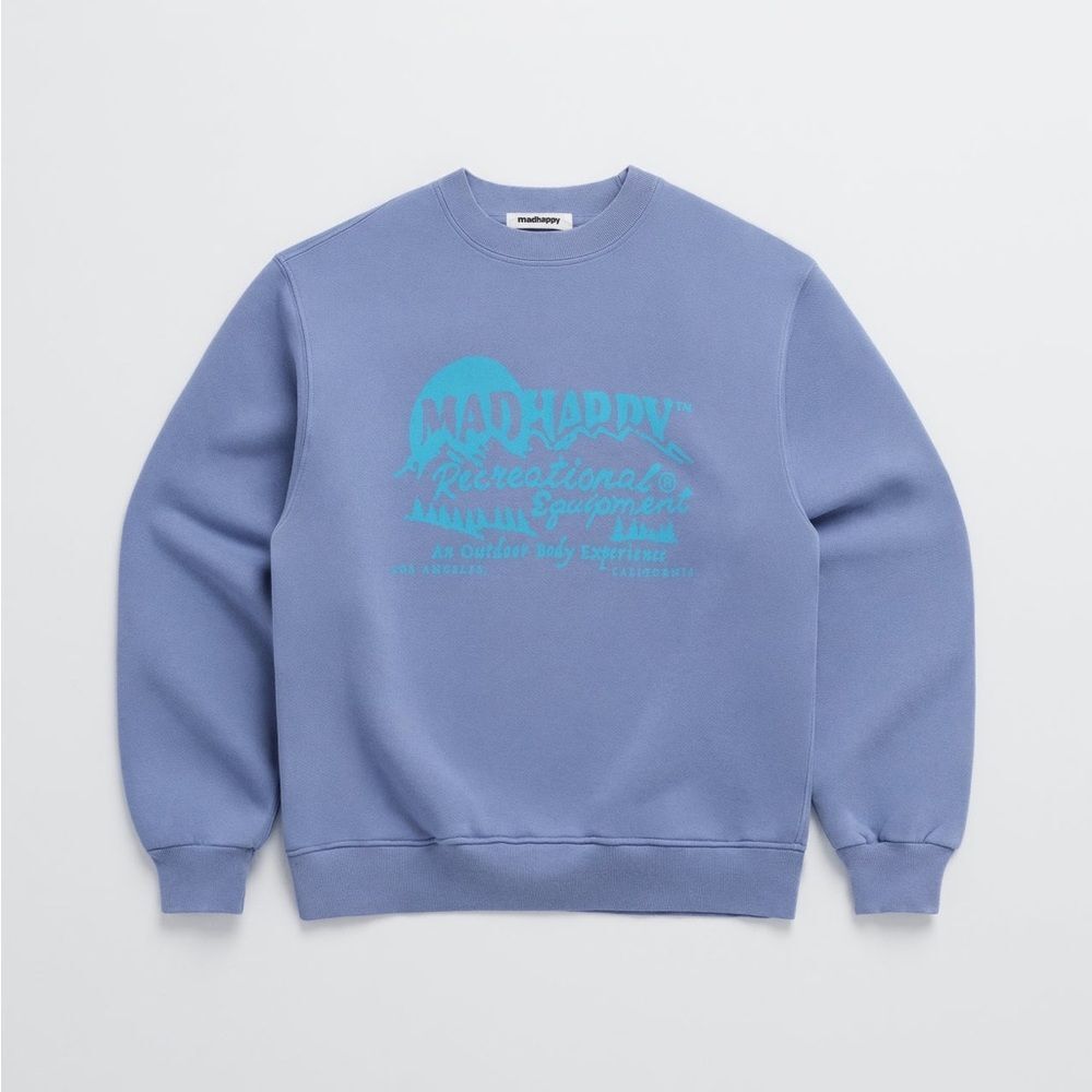 Madhappy Purple Zinnia Recreation Crewneck Fleece Sweatshirt